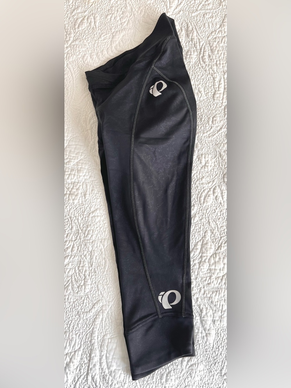 Pearl Izumi Elite Women’s Black Cycling Capri Legging 3M Reflective logos Sz XS